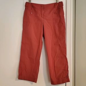 Ann Taylor LOFT Lightweight Capri w Button Details
